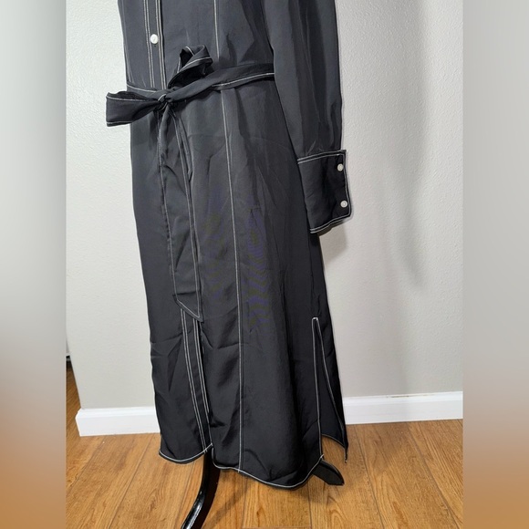 Tie-belt shirt dress - Black - Ladies |H&M size small. - Picture 6 of 10